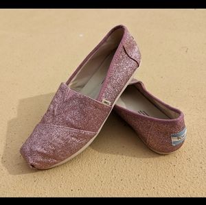 💖MAKE OFFER!💖 Rose Glow Iridescent Glitter Toms Shoes